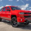 Red 2017 Chevrolet Silverado Z71 paint by number