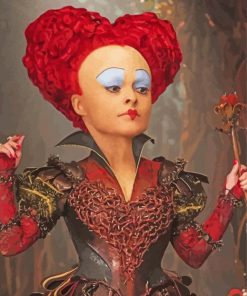 Red Queen Through The Looking Glass paint by number