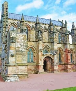 Rosslyn Chapel paint by number