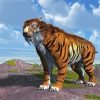 Saber Tooth Tiger paint by number
