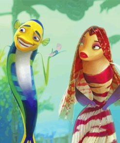 Shark Tale Characters paint by number