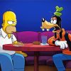 Simpson And Goofy paint by number