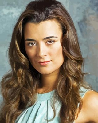 The Actress Cote De Pablo Paint by number