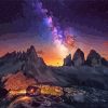 Tre Cime Di Lavaredo At Night paint by number