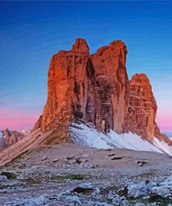 Tre Cime Di Lavaredo Italy paint by number