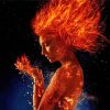 Woman On Fire paint by number