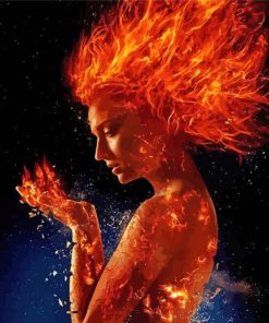 Woman On Fire paint by number