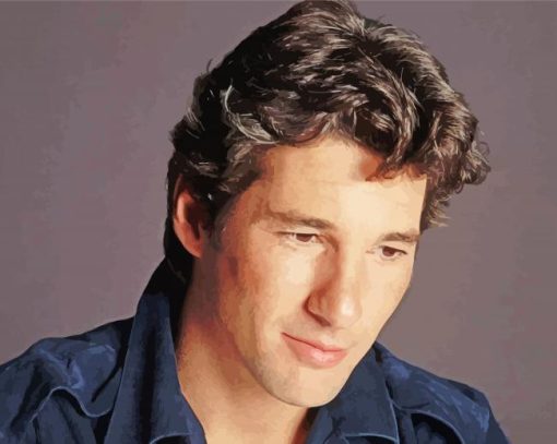 Young Actor Richard Gere paint by number