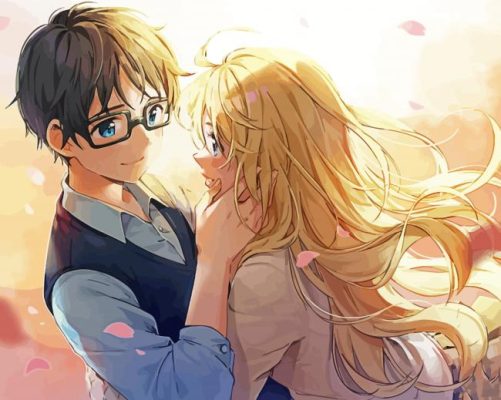 Your Lie In April Kaori Miyazono Kousei Arima Paint by number