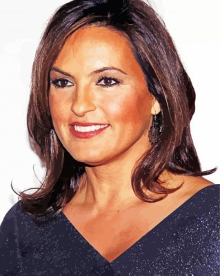 Actress Mariska Hargitay paint by number