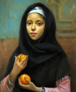 Aesthetic Arab Girl paint by number