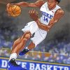 Cool Duke Basketball Player paint by number