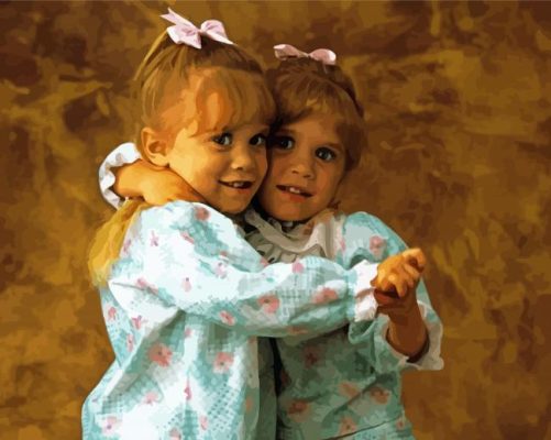 Cute Mary Kate And Ashley Paint by number