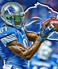Detroit Lions American Football Player paint by number