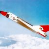 Flying CF 105 Avro Arrow paint by number