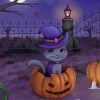 Halloween Cat Witch paint by number