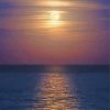 Moon Rising Over The Ocean paint by number