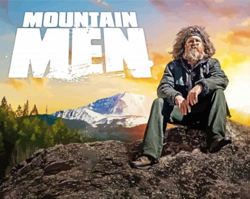 Mountain Men Poster paint by number