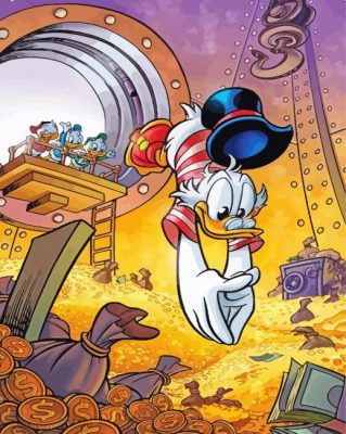 Rich Uncle Scrooge paint by number