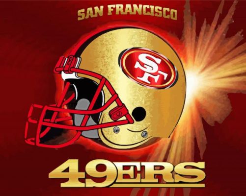 San Francisco 49Ers Football Team paint by number