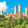 San Gimignano Towers Paint by number