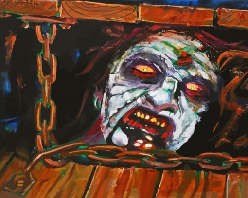 Scary Evil Dead paint by number