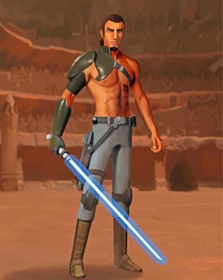 Star Wars Kanan Jarrus paint by number