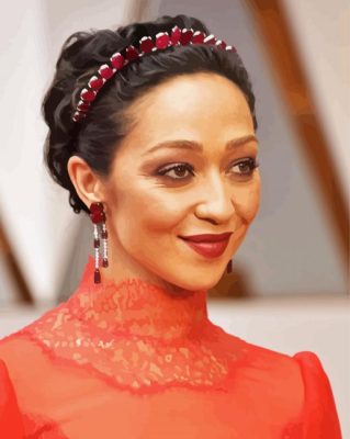 The Beautiful Actress Ruth Negga paint by number