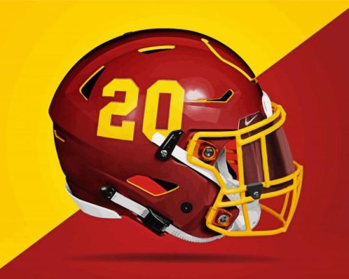 The Washington Commanders Helmet paint by number