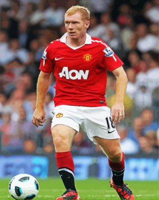 Young Paul Scholes paint by number