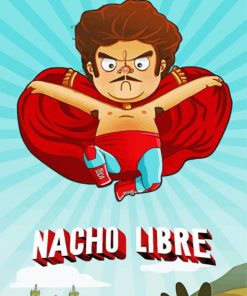 Nacho Libre Film paint by number