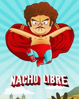 Nacho Libre Film paint by number