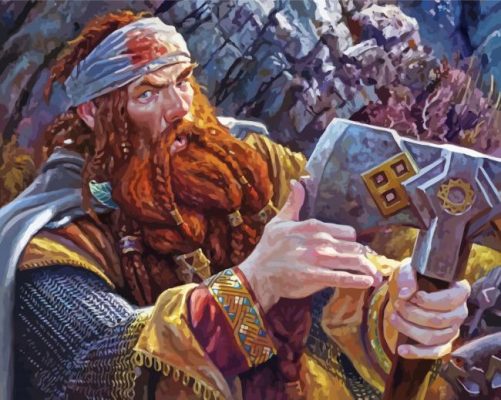 Aesthetic Gimli Paint by number