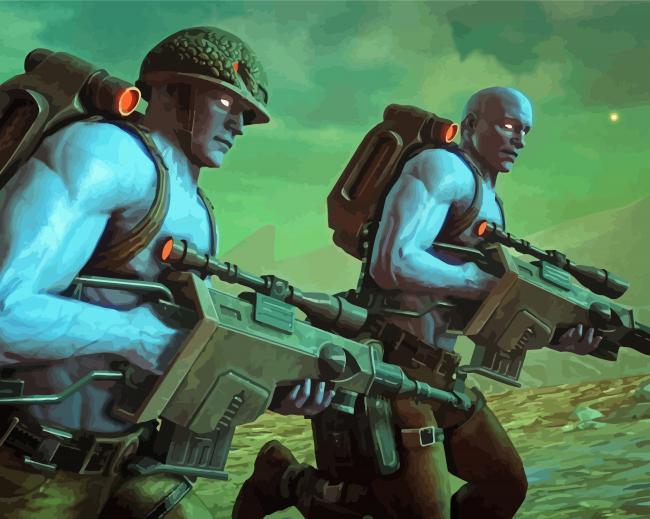 Aesthetic Rogue Trooper paint by number