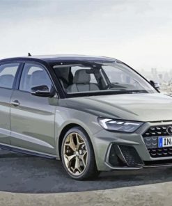 Grey Audi A1 paint by number