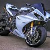 Grey R1 Bike paint by number