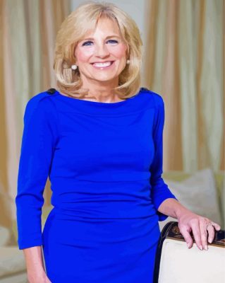 Jill Biden paint by number