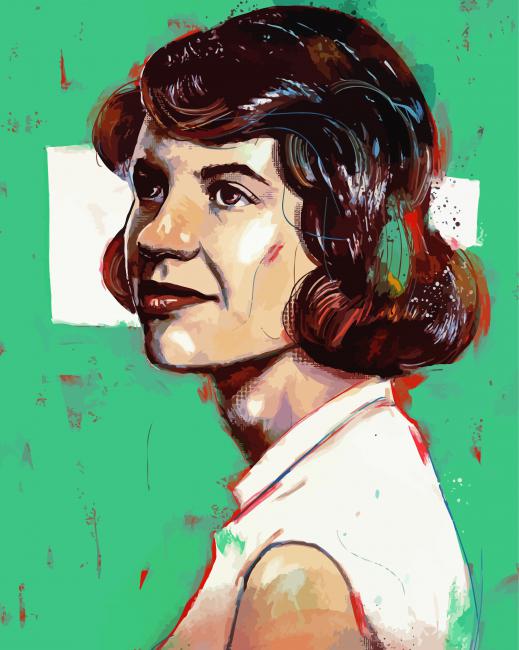 Sylvia Plath Art paint by number