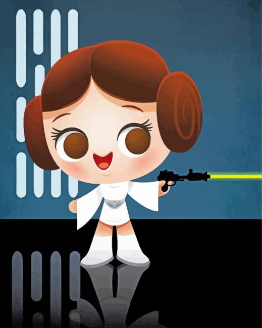 Princess Leia Baby Paint By Numbers