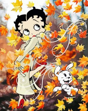 Autumn Betty Boop Paint By Numbers