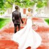 Bride And Groom Art Paint By Numbers