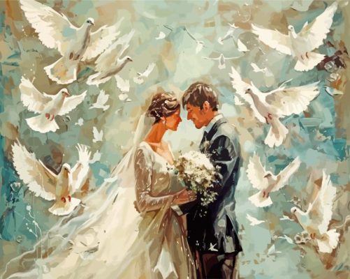 Bride And Groom Paint By Numbers