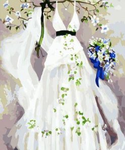 Bride Dress Paint By Numbers