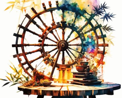 Spinning Wheel Art Paint By Number