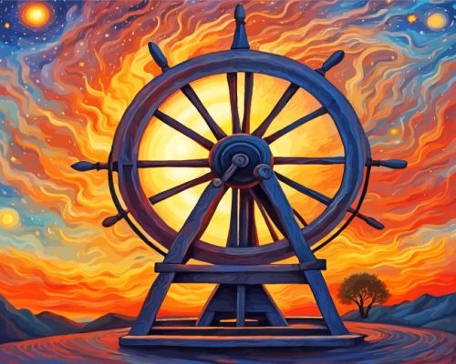 Spinning Wheel Paint By Number