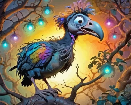 Aesthetic Dodo Bird Whimsical Paint By Number