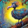 Dodo Bird Whimsical Art Paint By Number