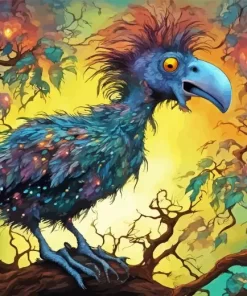 Dodo Bird Whimsical Paint By Number