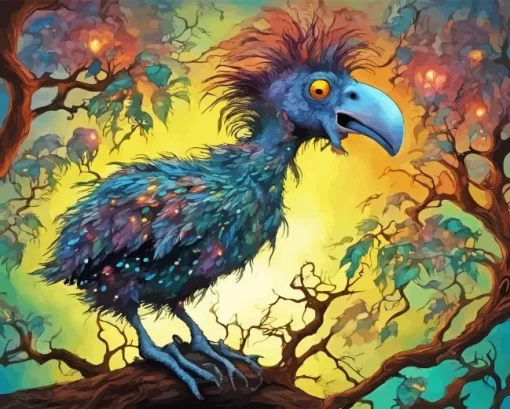 Dodo Bird Whimsical Paint By Number