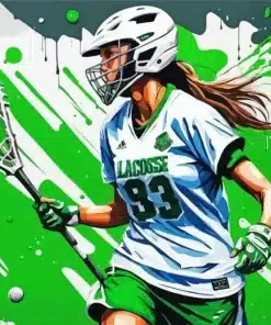 Lacrosse Girl Paint By Number